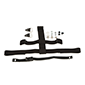 CCM Axis Backplate rem & trykknap sat Sort