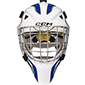 CCM Axis F5 Mask Ungdom hvid-kongebla