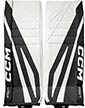 CCM EFLEX 7.9 Malmand Benskinner Senior hvid-sort