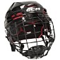 CCM Tacks 70 Hjelm Combo Senior sort hjelm med gitter